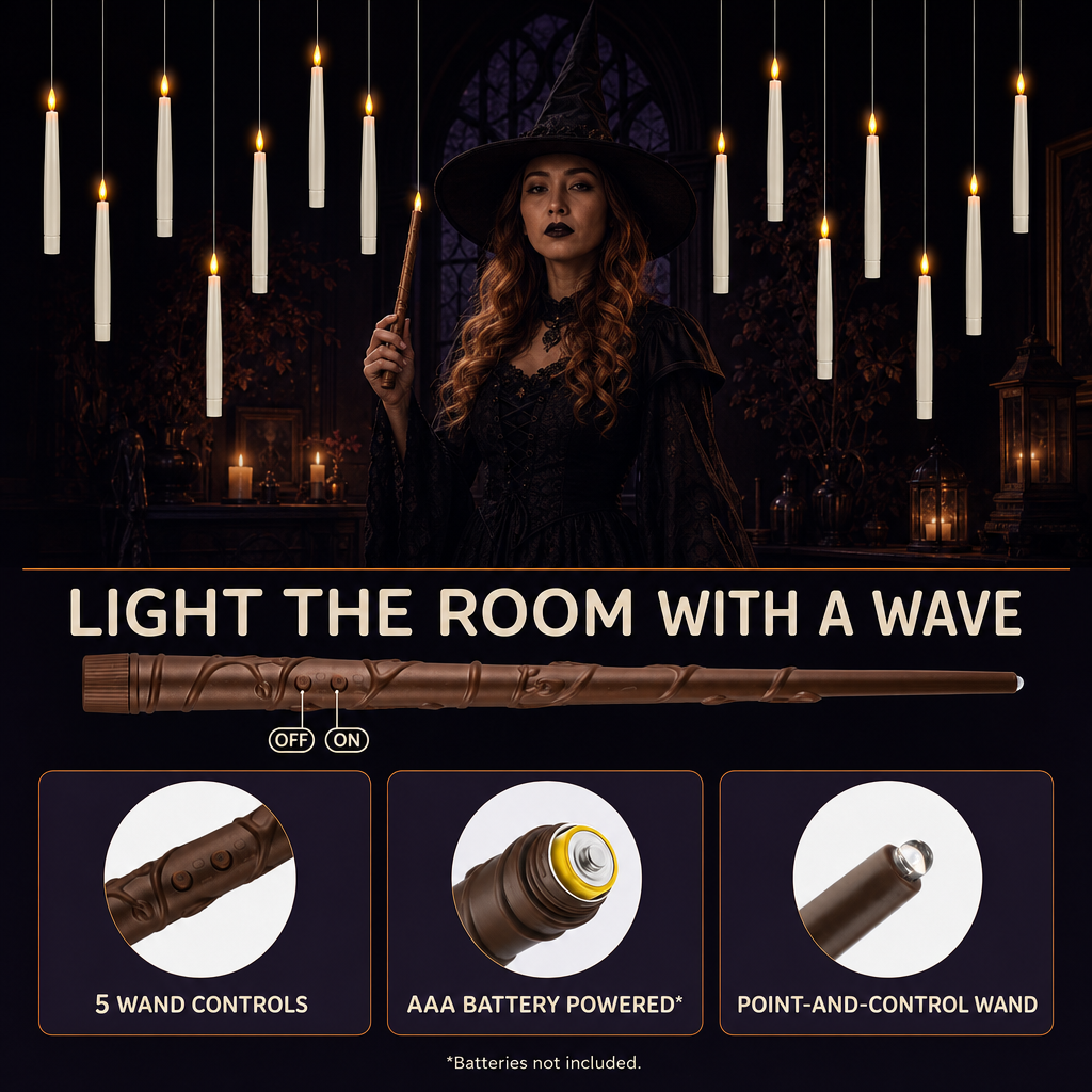 Magic Wand Floating LED Candles