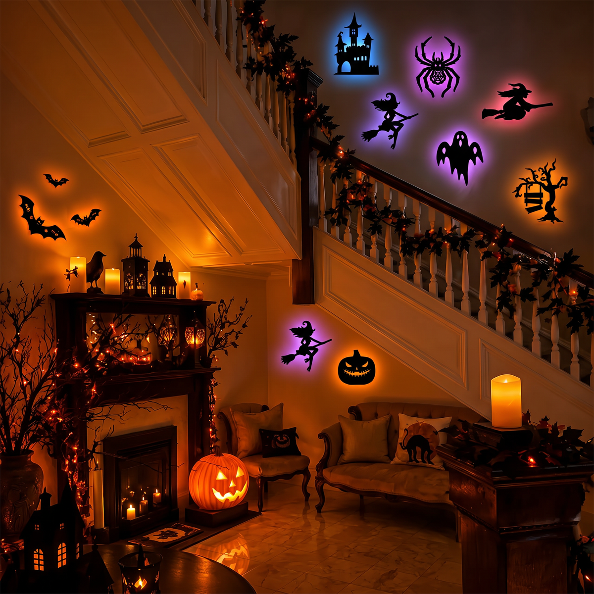 Peel & Glow Halloween Silhouette Lights